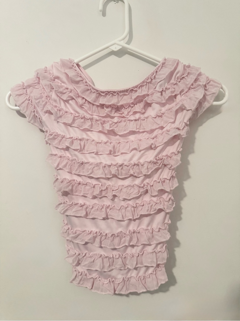 Windsor “Summer Spice” Pink Ruffle Crop Top